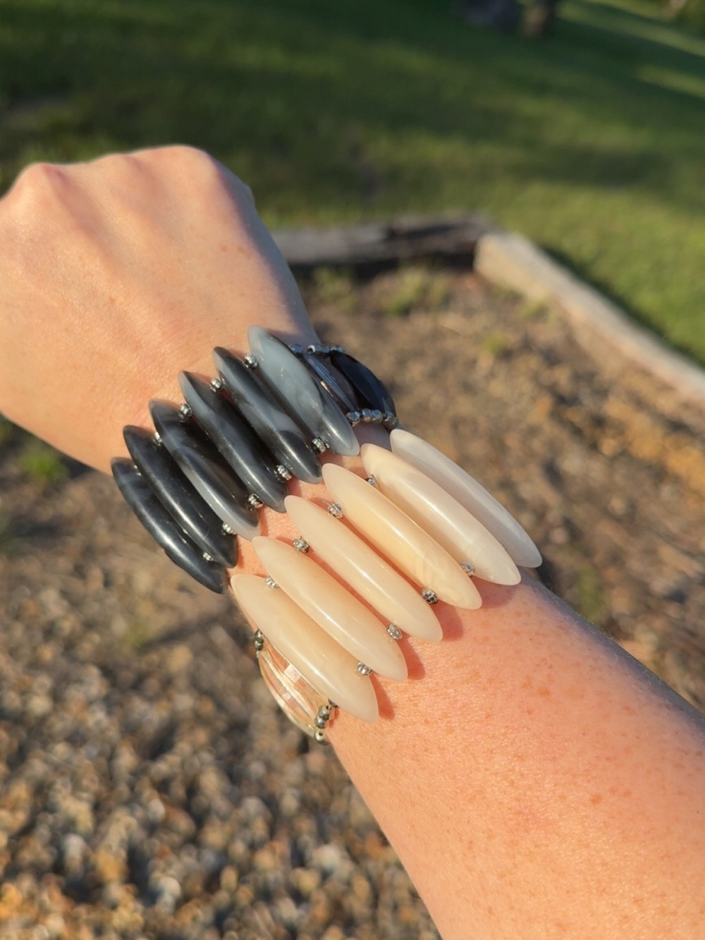 Costume jewelry bracelets set of 2